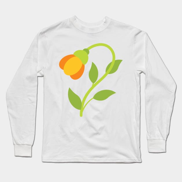 Cute Colorful Flower Long Sleeve T-Shirt by SWON Design